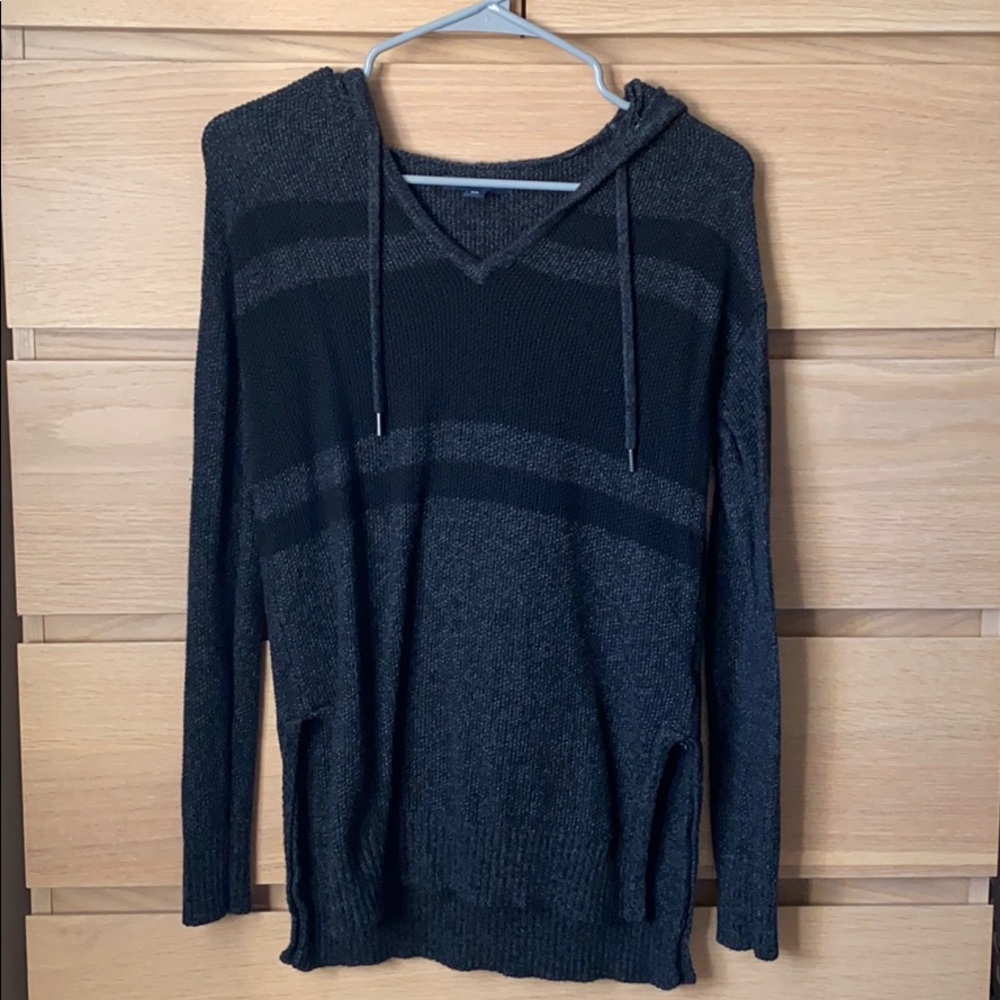 AE knit hooded pullover